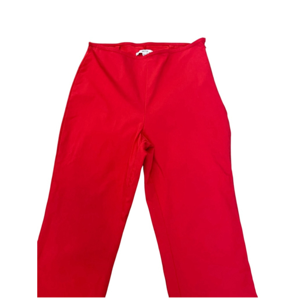Kimchi Blue Red Wide Leg Pants High Rise Retro Y2K Statement Trousers 10 - Picture 5 of 11